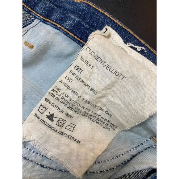 Current Elliott The Elephant Bell Bottom Jeans Women 26 Y2K 90s Western Cowbo26 - Picture 5 of 16